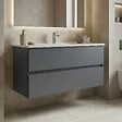 HABITAT ET JARDIN - Meuble Vasque "Nest 121 v2" - 121 x 51 x 55 cm - Matte Grey - vignette