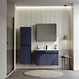 HABITAT ET JARDIN - Ensemble Meuble Vasque avec Miroir (2 Pièces) "Tivoli 85" - 85 x 45 x 57 cm - Matte Navy Blue - vignette