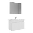 HABITAT ET JARDIN - Ensemble Meuble Vasque avec Miroir (2 Pièces) "Tivoli 85" - 85 x 45 x 57 cm - Matte White - vignette