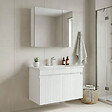 HABITAT ET JARDIN - Ensemble Meuble Vasque avec Miroir (2 Pièces) "Tivoli 85" - 85 x 45 x 57 cm - Matte White - vignette