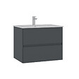 HABITAT ET JARDIN - Meuble Vasque "Nest 71 v2" - 71 x 51 x 55 cm - Matte Anthracite - vignette