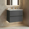 HABITAT ET JARDIN - Meuble Vasque "Nest 71 v2" - 71 x 51 x 55 cm - Matte Anthracite - vignette