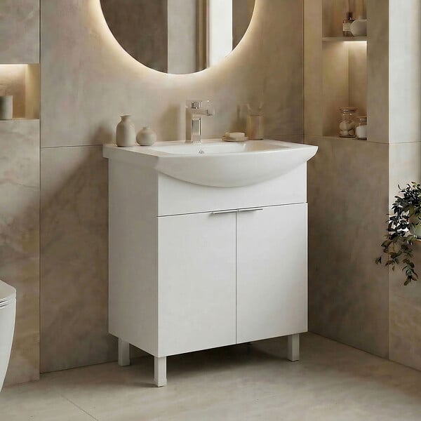 HABITAT ET JARDIN - Meuble Vasque "Purus 65" - 65 x 50 x 83 cm - White - large