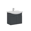 HABITAT ET JARDIN - Meuble Vasque "Purus 65" - 65 x 50 x 58 cm - Matte Anthracite - vignette
