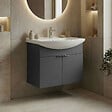 HABITAT ET JARDIN - Meuble Vasque "Purus 65" - 65 x 50 x 58 cm - Matte Anthracite - vignette