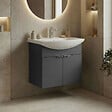 HABITAT ET JARDIN - Meuble Vasque "Purus 55" - 55 x 50 x 58 cm - Matte Anthracite - vignette