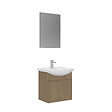 HABITAT ET JARDIN - Ensemble Meuble Vasque avec Miroir (2 Pièces) "Purus 55" - 55 x 50 x 58 cm - Oak - vignette
