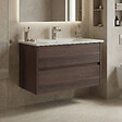 HABITAT ET JARDIN - Meuble Vasque "Side 85 v2" - 85 x 45 x 52 cm - Dark Walnut - vignette