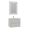 HABITAT ET JARDIN - Ensemble Meuble Vasque avec Miroir (2 Pièces) "Nest 71 v2" - 71 x 51 x 55 cm - Matte Cashmere - vignette