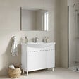 HABITAT ET JARDIN - Ensemble Meuble Vasque avec Miroir (2 Pièces) "Purus 100" - 100 x 50 x 83 cm - White - vignette