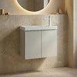 HABITAT ET JARDIN - Meuble Vasque "Ferla 60" - 60 x 22 x 50 cm - Matte Cashmere - vignette