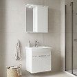 HABITAT ET JARDIN - Ensemble Meuble Vasque avec Miroir (2 Pièces) "Purus 55" - 55 x 50 x 58 cm - White - vignette