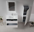 HABITAT ET JARDIN - Meuble Vasque "Nest 91 v2" - 91 x 51 x 55 cm - Matte White - vignette