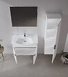 HABITAT ET JARDIN - Ensemble Meuble Vasque avec Miroir (2 Pièces) "Purus 80" - 80 x 50 x 58 cm - White - vignette