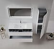 HABITAT ET JARDIN - Meuble Vasque "Nest 121 v2" - 121 x 51 x 55 cm - Matte White - vignette