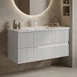 HABITAT ET JARDIN - Meuble Vasque "Moonlight 90 v2" - 91 x 51 x 51 cm - Matte White - vignette