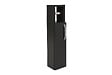 HABITAT ET JARDIN - Meuble support pour papier toilette en bois "Star" - 15 x 12 x 65 cm - Gris anthracite - vignette
