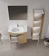 HABITAT ET JARDIN - Meuble Vasque "Purus 80" - 80 x 50 x 83 cm - Sonomo Oak - vignette