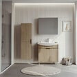 HABITAT ET JARDIN - Meuble Vasque "Purus 80" - 80 x 50 x 83 cm - Sonomo Oak - vignette