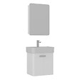 HABITAT ET JARDIN - Ensemble Meuble Vasque avec Miroir (2 Pièces) "Orbit 55" - 55 x 38 x 62 cm - White - vignette