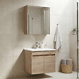 HABITAT ET JARDIN - Ensemble Meuble Vasque avec Miroir (2 Pièces) "Side 65 v2" - 65 x 45 x 52 cm - Oak - vignette