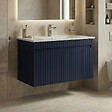 HABITAT ET JARDIN - Meuble Vasque "Tivoli 85" - 85 x 45 x 57 cm - Matte Navy Blue - vignette