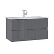 HABITAT ET JARDIN - Meuble Vasque "Moonlight 90 v2" - 91 x 51 x 51 cm - Matte Grey - vignette