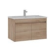 HABITAT ET JARDIN - Meuble Vasque "Side 85 v2" - 85 x 45 x 52 cm - Oak - vignette