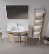 HABITAT ET JARDIN - Ensemble Meuble Vasque avec Miroir (2 Pièces) "Purus 100" - 100 x 50 x 58 cm - Oak - vignette