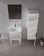 HABITAT ET JARDIN - Ensemble Meuble Vasque avec Miroir (2 Pièces) "Purus 55" - 55 x 50 x 58 cm - White - vignette