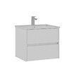 HABITAT ET JARDIN - Meuble Vasque "Side 65 v2" - 65 x 45 x 52 cm - Matte White - vignette