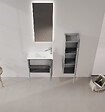 HABITAT ET JARDIN - Meuble Vasque "Ferla 60" - 60 x 22 x 50 cm - Matte Grey - vignette