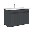 HABITAT ET JARDIN - Meuble Vasque "Tivoli 85" - 85 x 45 x 57 cm - Matte Anthracite - vignette