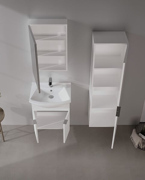 HABITAT ET JARDIN - Meuble Vasque "Purus 55" - 55 x 50 x 58 cm - White - large