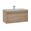 HABITAT ET JARDIN - Meuble Vasque "Side 100 v3" - 100 x 45 x 52 cm - Oak - vignette