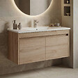 HABITAT ET JARDIN - Meuble Vasque "Side 100 v3" - 100 x 45 x 52 cm - Oak - vignette