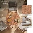TECTAKE - 2 Places ensemble de jardin bois d'acacia résistant aux intempéries sable plateau table motif soleil - vignette