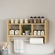HABITAT ET JARDIN - Étagère murale en bois "Asya" - 63 x 14 x 35 cm - Beige - vignette