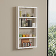 HABITAT ET JARDIN - Étagère murale en bois "Quatro" - 43 x 9 x 80 cm - Blanc - vignette