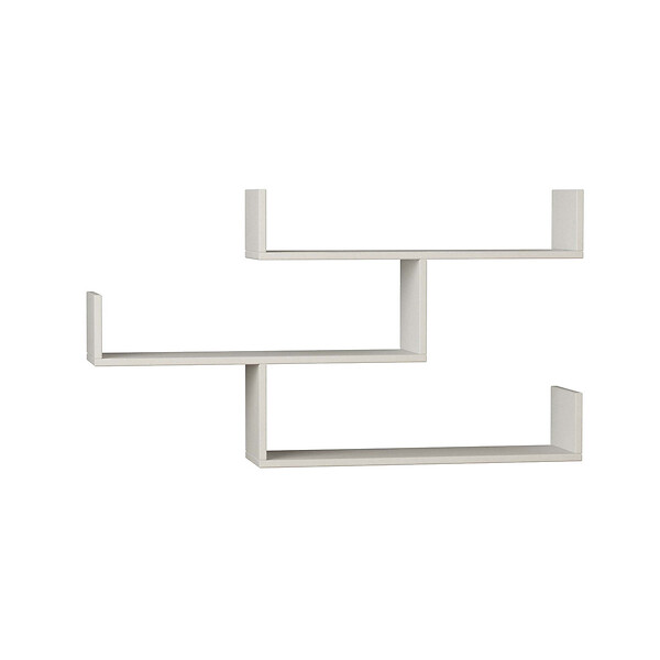 HABITAT ET JARDIN - Étagère murale en bois "Tibet" - 119 x 23 x 66 cm - Blanc - large