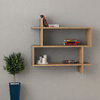 HABITAT ET JARDIN - Étagère murale en bois "Paralel" - 70 x 22 x 65 cm - Marron - vignette
