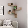 HABITAT ET JARDIN - Étagère murale en bois "Luksa" - 60 x 90 x 60 cm - Chêne - vignette
