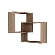 HABITAT ET JARDIN - Étagère murale en bois "Ring" - 68 x 60 x 68 cm - Chêne de Sonoma - vignette