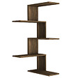 HABITAT ET JARDIN - Étagère d'angle murale en bois "Caniko" - 51 x 29 x 109 cm - Marron - vignette