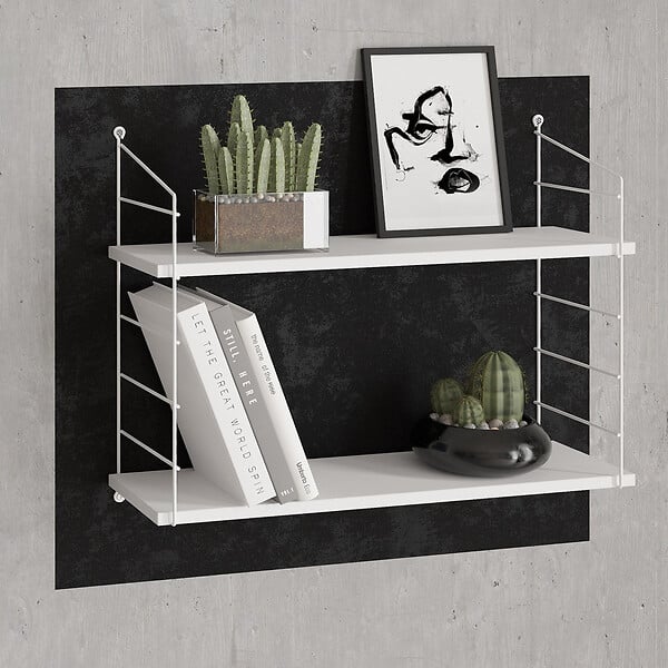 HABITAT ET JARDIN - Étagère murale en bois "Armoni" - 72 x 20 x 58 cm - Blanc - large