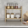 HABITAT ET JARDIN - Étagère de cuisine en bois "Denver" - 34 x 10 x 30 cm - Saphir - vignette