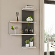 HABITAT ET JARDIN - Étagère murale en bois "Cambel" - 64 x 19 x 96 cm - Blanc - vignette