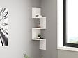 HABITAT ET JARDIN - Étagère murale en bois "Zikzak" - 25 x 25 x 105 cm - Blanc - vignette