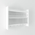 HABITAT ET JARDIN - Étagère de cuisine en bois "Kolin" - 85 x 13 x 65 cm - Blanc - vignette