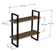 HABITAT ET JARDIN - Étagère murale en bois "Buba" - 70 x 22 x 70 cm - Marron - vignette